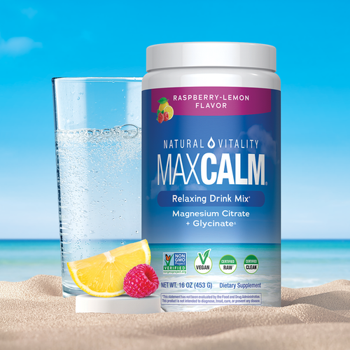 MAXCALM Powder Raspberry-Lemon, 16 oz (453 g) Powder